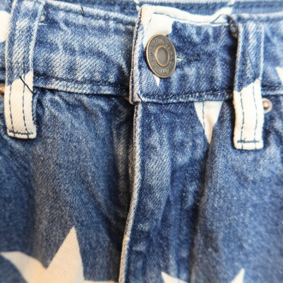 YMI Blue Starrt Star Stars Jean Shorts Size 3/26 Dream Authentic Denim - Picture 4 of 8